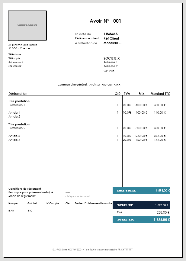 avoir comptabilite