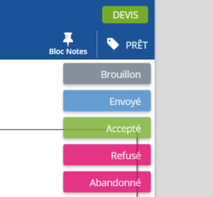 La gestion des statuts dans ClicFacture