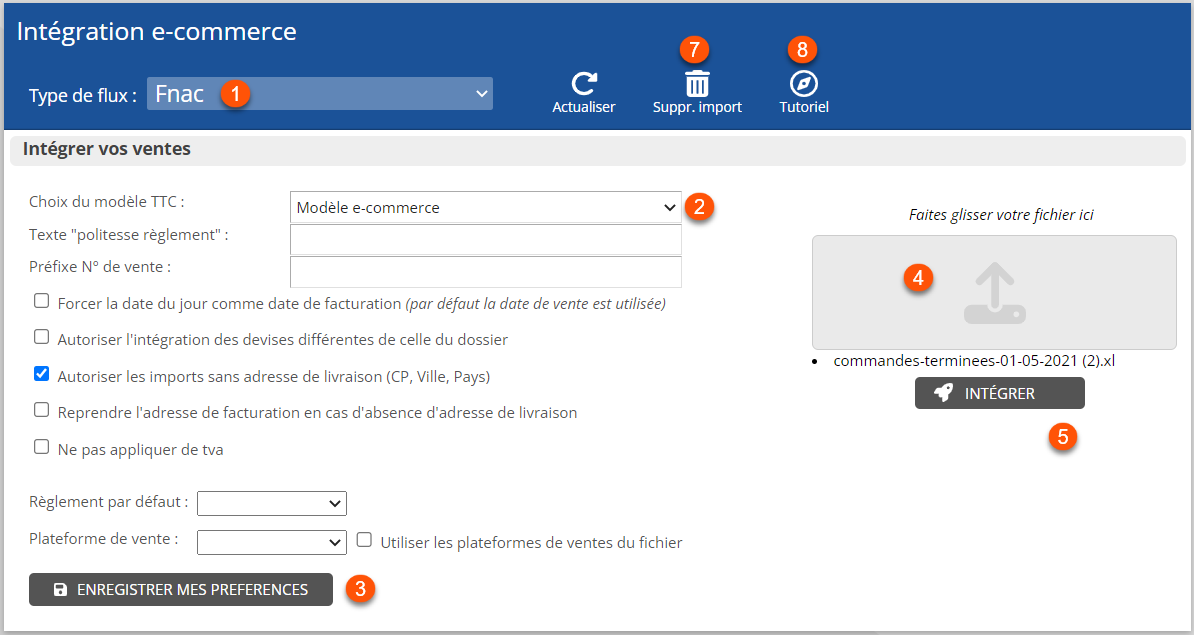 facture e-commerce fnac
