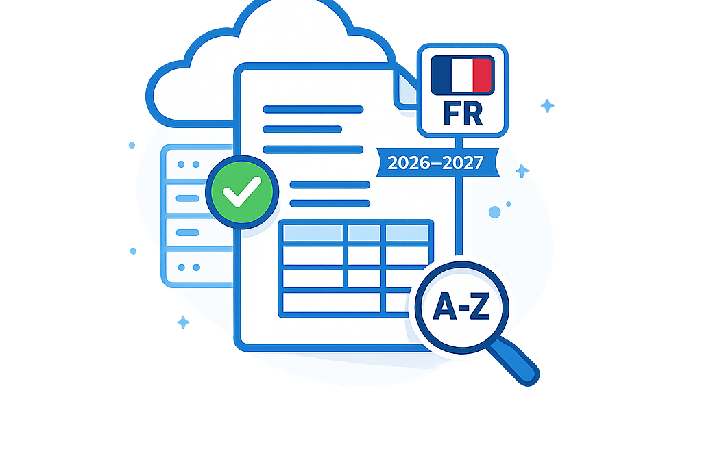Lexique de la facture électronique (RFE 2026–2027)
